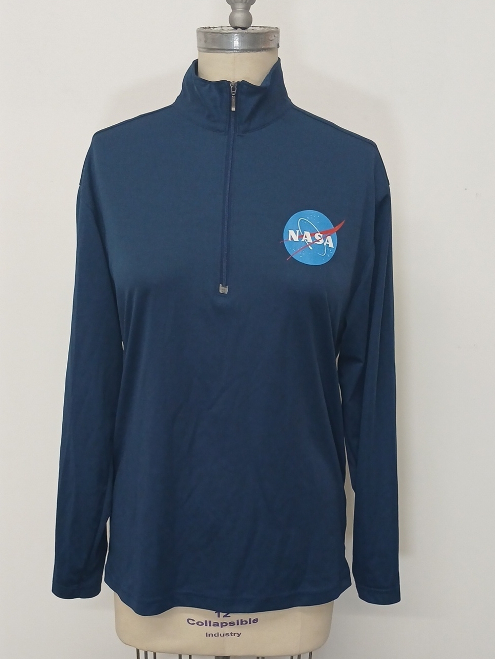 Paragon NASA Navy Blue Quarter-Zip Pullover / Size M